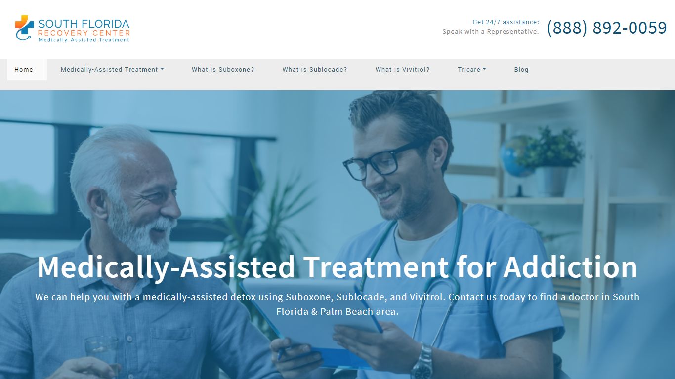 Medically-Assisted Treatment for Addiction - South Florida Recovery